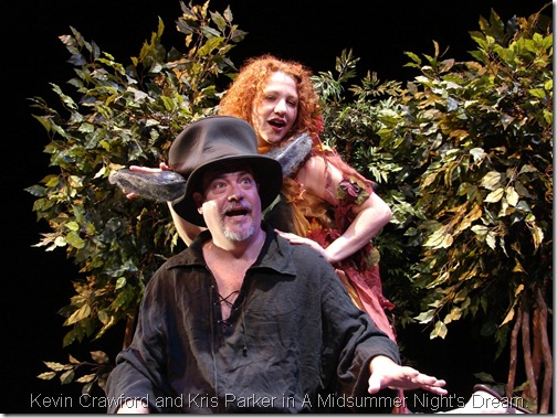 Kris Parker and Kevin Crawford in Midsummer Nights Dream