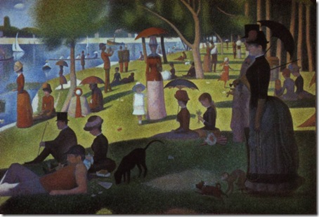 Sunday Afternoon on the Island of Grand Jatte (1884), by Georges Seurat (1859-1891).