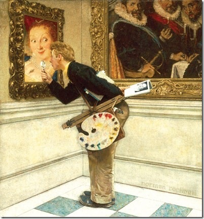 The Art Critic (1955), by Norman Rockwell.