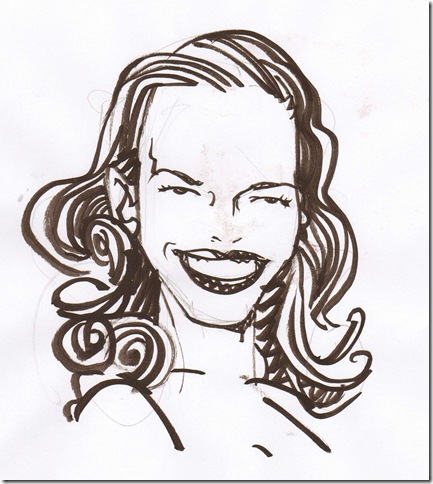 Hilary Swank. (Illustration by Pat Crowley) 