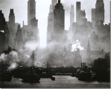 A photo of New York City by Andreas Feininger.