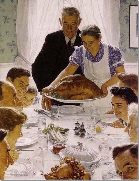 Freedom From Want (1943),  by Norman Rockwell. 