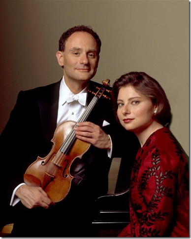 Violinist Mark Kaplan and pianist Yael Weiss.