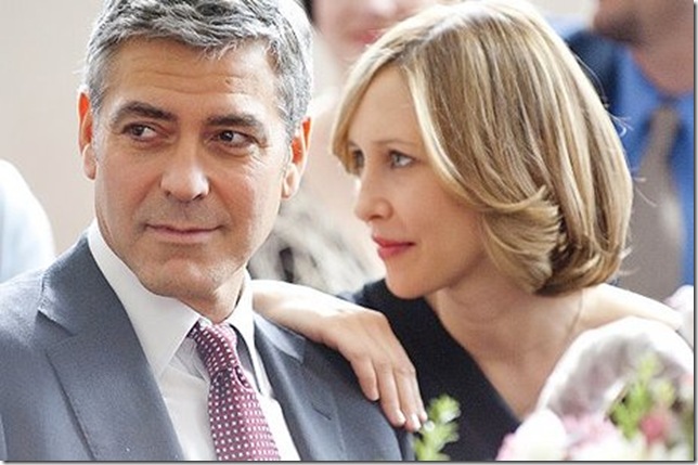 George Clooney and Vera Farmiga in Up in the Air.