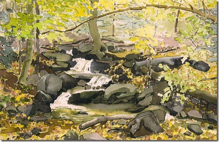Falls at Manitoga, by S. Bart Barchat. 
