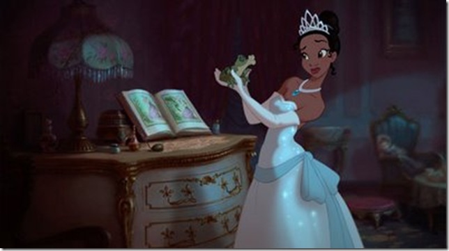 A scene from The Princess and the Frog.