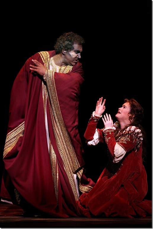 Allan Glassman and Michele Capalbo in Otello. 