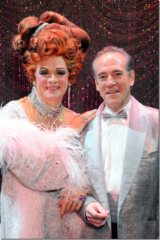 John Scherer, left, and Marc Jacoby in La Cage aux Folles. (Photo by Alicia Donelan)