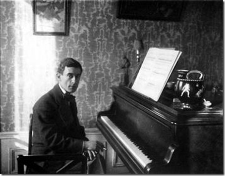 Maurice Ravel (1875-1937), seen in 1912.