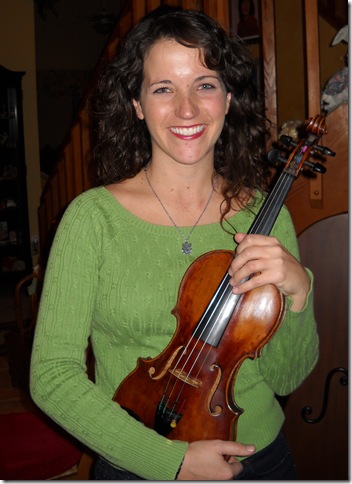 Violinist Megan McClendon.