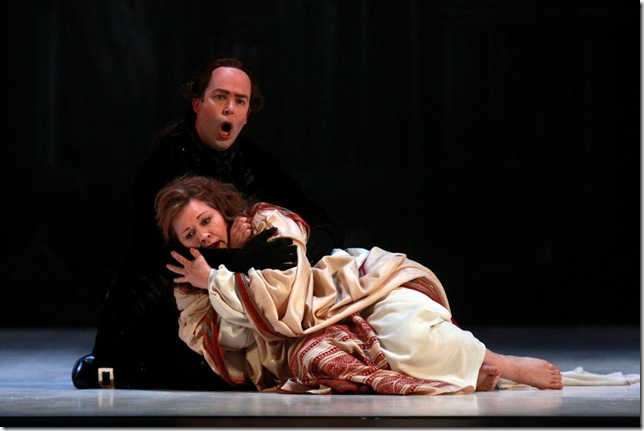 Vale Rideout as Don Ottavio and Pamela Armstrong as Donna Anna.