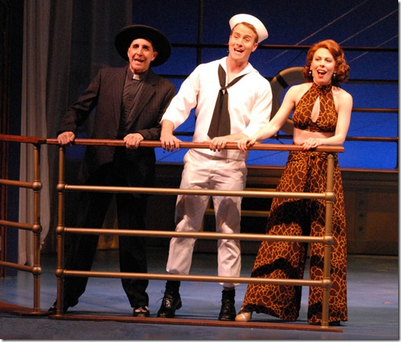 Tom Beckett, Bret Shuford and Tari Kelly in Anything Goes.