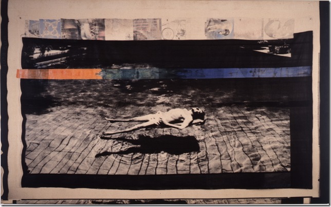 Robert Rauschenberg, Captiva, Florida (1988) enlarged photograph with acrylic and transfer by Gianfranco Gorgoni and Robert Rauschenberg. 
