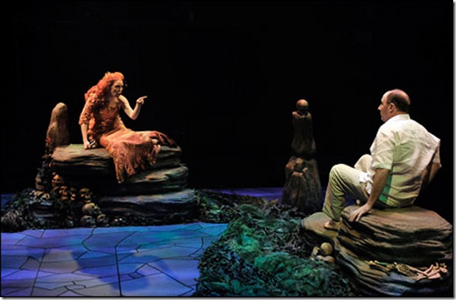 Lindsey Wochley and Brian Russell in Sirens. (Photo by Harlan Taylor)