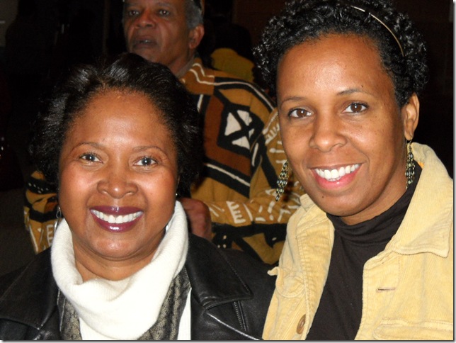 Jazz fans Brenda Rivers, left, and Yolanda English. (Photo by C.B. Hanif) 