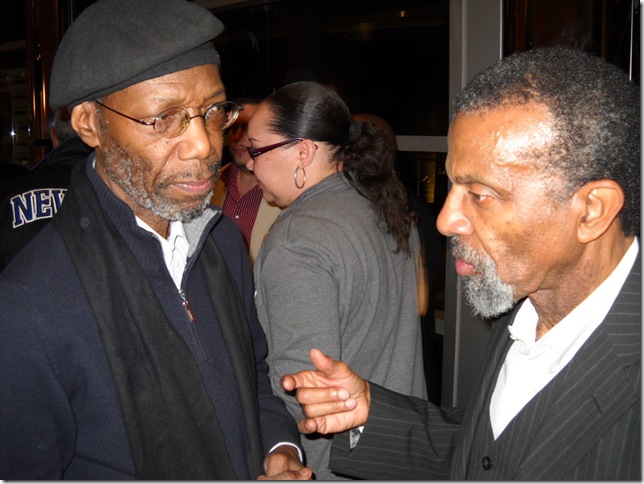 Charles Tolliver and Melton Mustafa. (Photo by C.B. Hanif) 