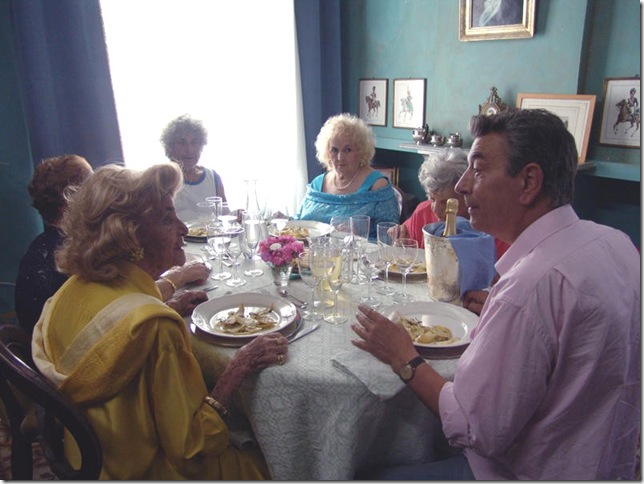 Gianni Di Gregorio and the ladies of Mid-August Lunch.