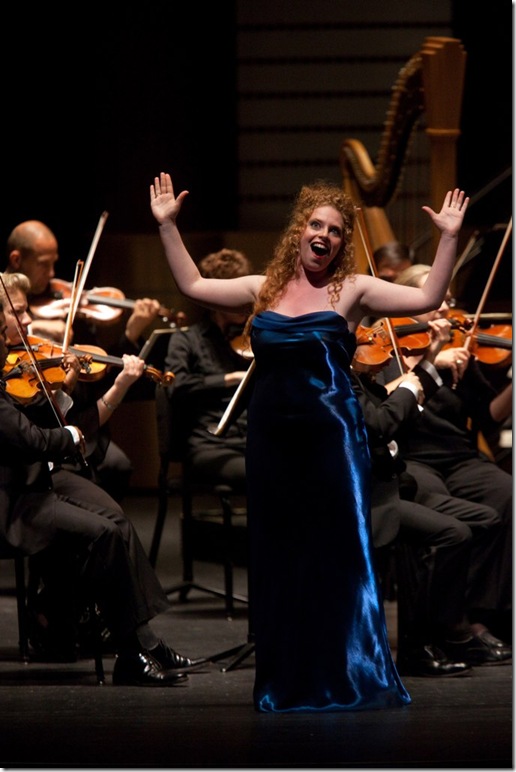 Soprano Rebecca Nathanson sings Klänge der Heimat, from Johann Strauss II’s Die Fledermaus.