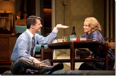 Sean Hayes and Kristin Chenoweth in Promises, Promises. (Photo by Joan Marcus)