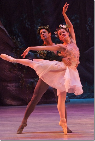 Rogelio Corrales and Lily Ojea in A Midsummer Night’s Dream, at Florida Classical Ballet Theatre. (Photo by Janine Harris)