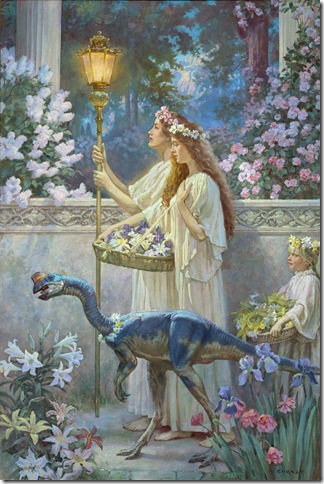 Garden of Hope (1995); illustration for Dinotopia: The World Beneath, by James Gurney.