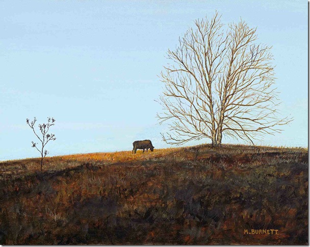 Last Cow, Last Light (2009), by Margena Burnett of Ponte Vedra Beach.