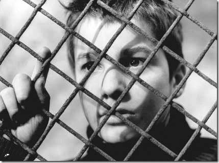 Jean-Pierre Léaud in The 400 Blows (1959).