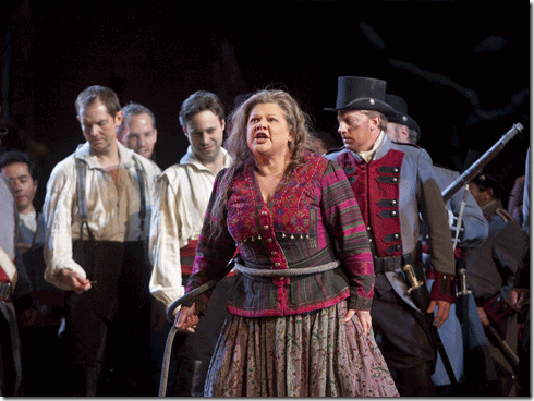 Dolora Zajick as Azucena in Verdi’s Il Trovatore at the Metropolitan Opera.