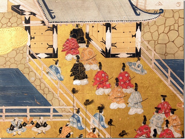 A panel from Scenes in and Around the City of Kyoto, Edo period, 17th-18th centuries. 