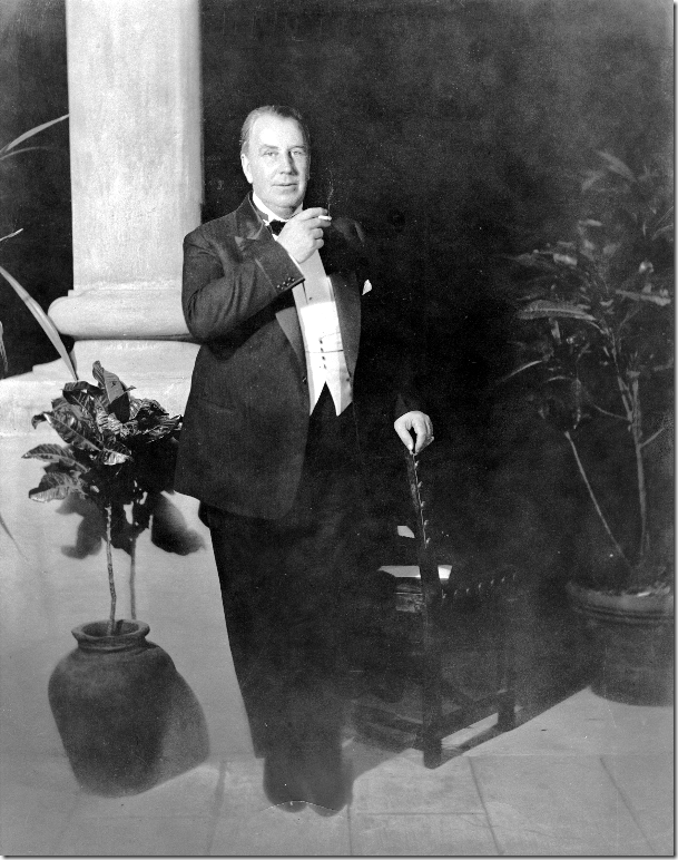 Addison Mizner at the Cloister Inn, Boca Raton, in 1926.