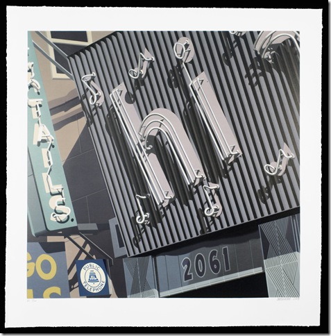 Hi (2009), by Robert Cottingham, at the Boca Raton Museum of Art.