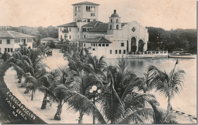 The Everglades Club, designed by Addison Mizner. (Photo courtesy Historical Society of Palm Beach County)