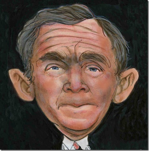 Former President George W. Bush. (Illustration by Pat Crowley)