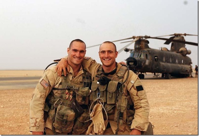 Pat Tillman, left, and his brother Kevin.