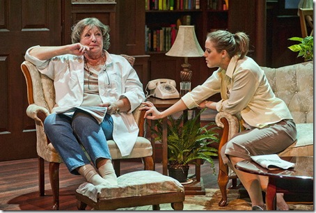 Barbara Bradshaw and Kim Morgan Dean in Collected Stories. (Photo by George Schiavone)
