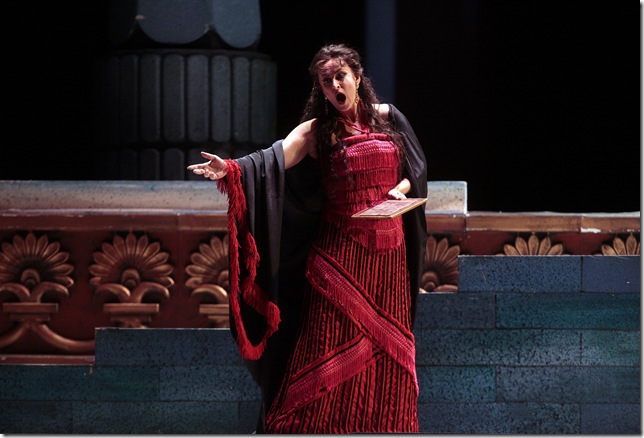 Paoletta Marrocu as Abigaille in Palm Beach Opera's production of Nabucco.