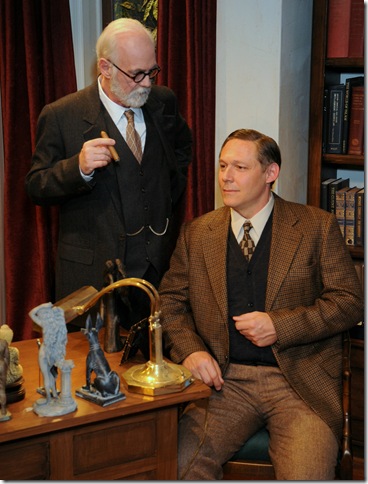 Dennis Creaghan and Chris Oden in Freud’s Last Session. (Photo by Alicia Donelan)