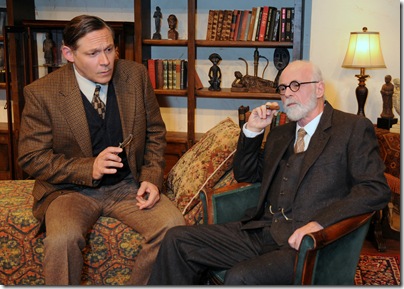 Chris Oden and Dennis Creaghan in Freud’s Last Session.