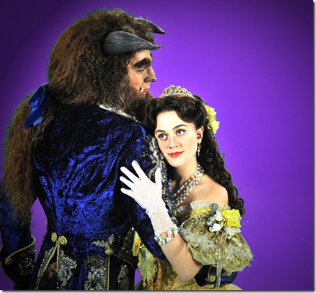 Justin Glaser and Liz Shivener in 'Beauty and the Beast.' (Photo by Peter Coombs)