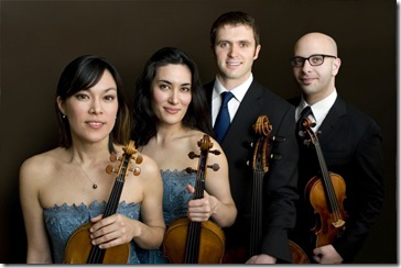 The Enso Quartet: Maureen Nelson, Melissa Reardon, Richard Belcher and John Marcus.