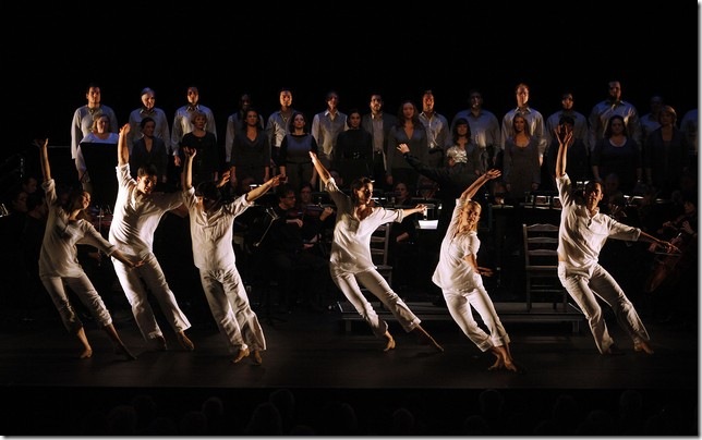 Members of the Doug Varone dance company and the Palm Beach Opera Orchestra and Chorus in 'Orfeo ed Euridice.'