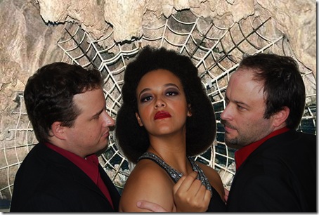Tom Creatore, Renata Eastlick and Matthew Korinko in Kiss of the Spider Woman.