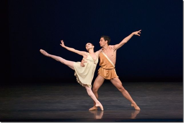 Mary Carmen Catoya and Kleber Rebello in Diana and Actaeon. (Photo by Kyle Froman)
