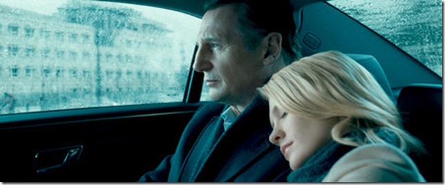 Liam Neeson and January Jones in Unknown.