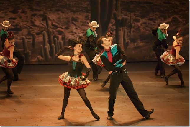 Patricia Delgado and Yann Trividic in Western Symphony. (Photo by Kyle Froman)