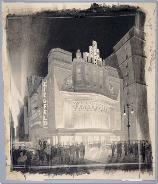 The Ziegfeld Theatre (1926-27), designed by Joseph Urban. Demolished in 1966.