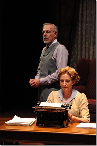 J. Fred Shiffman and Kate Eastwood Norris in Ghost-Writer. (Photo by Ken Jacques)