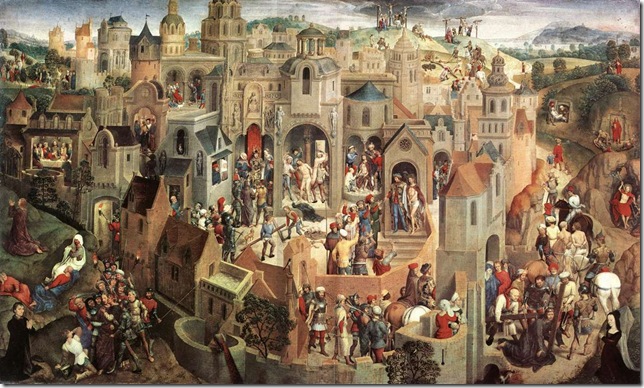Scenes from the Passion of the Christ (1470-1), by Hans Memling. 