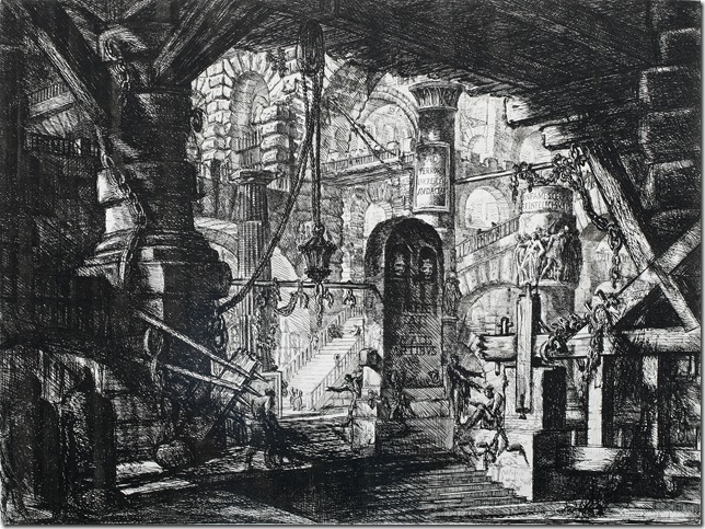 The Pier With Chains, Plate XVI (1749), by Giovanni Piranesi.