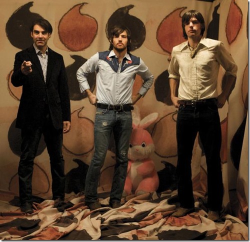 Bob Crawford, Scott Avett and Seth Avett, of The Avett Brothers.